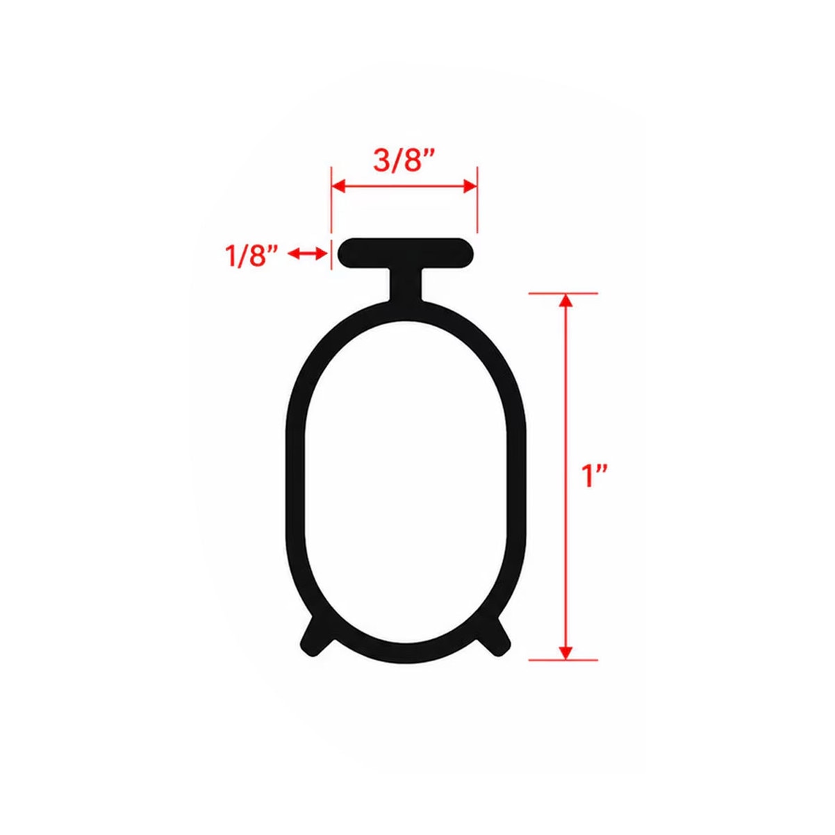 DBCI bottom seal dimensions